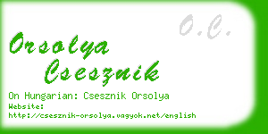 orsolya csesznik business card